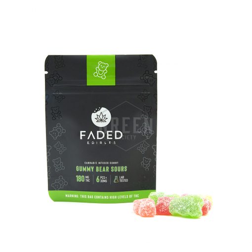 Faded Cannabis Co. Sour Gummy Bears
